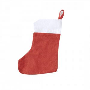 Calcetín de navidad en rojo para personalizar